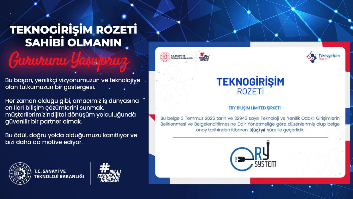 Teknogirişim Rozeti’ni Kazandık